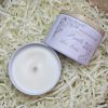 Bougie fruits des bois Bougie parfumée Fruits des Bois – cire végétale coulée dans une boîte en métal avec couvercle bois